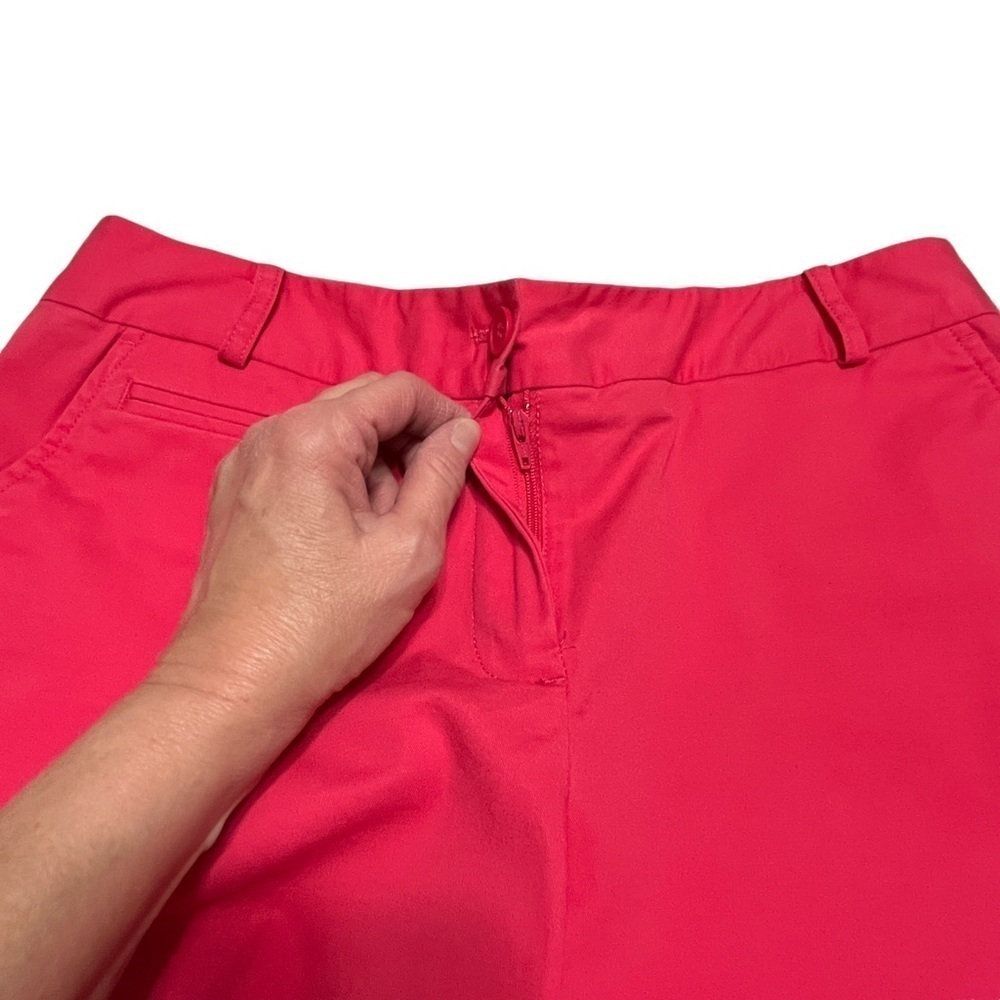 Talbots Chino Bermuda Shorts Pink Size 2 Cotton Stretch Preppy - Picture 6 of 12